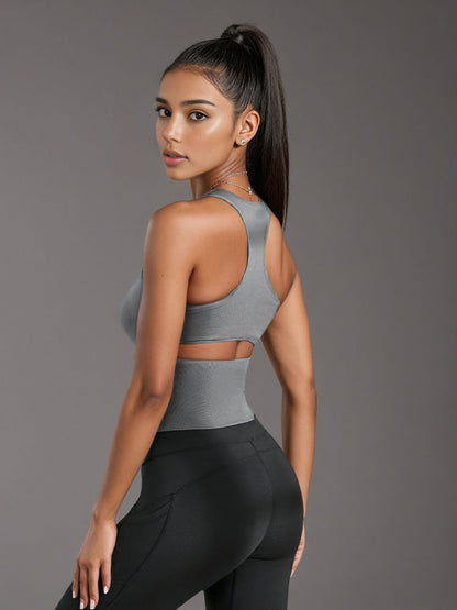 Sports Vest To Cover The Stomach Women's Shock-proof and Anti-sagging External Wear Yoga Underwear Women's Vest One-piece Beautiful Back Yoga Clothing