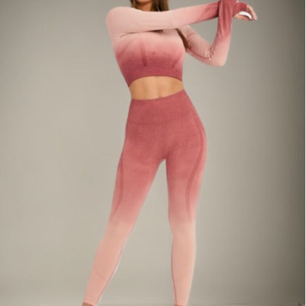 Sports Fitness Clothes, Yoga Clothes Set, High-end Yoga Clothes, Lulu Same Women's Sports Clothes, Women's Spring and Autumn Suits