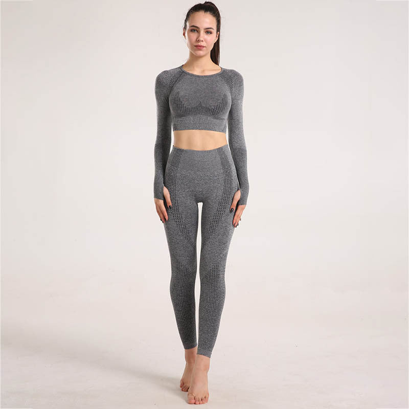 Summer Professional Vest Yoga Suit Suitfashion Suspender Bra Short-sleeved Yoga Suit Women's Cross-border Yoga Suit