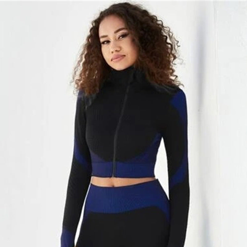 Yoga Clothes Women's Suit Spring and Autumn Models Professional Gym Training Morning Running Clothes Sports Jacket High-end Fitness Clothes