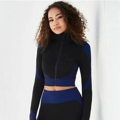 Yoga Clothes Women's Suit Spring and Autumn Models Professional Gym Training Morning Running Clothes Sports Jacket High-end Fitness Clothes