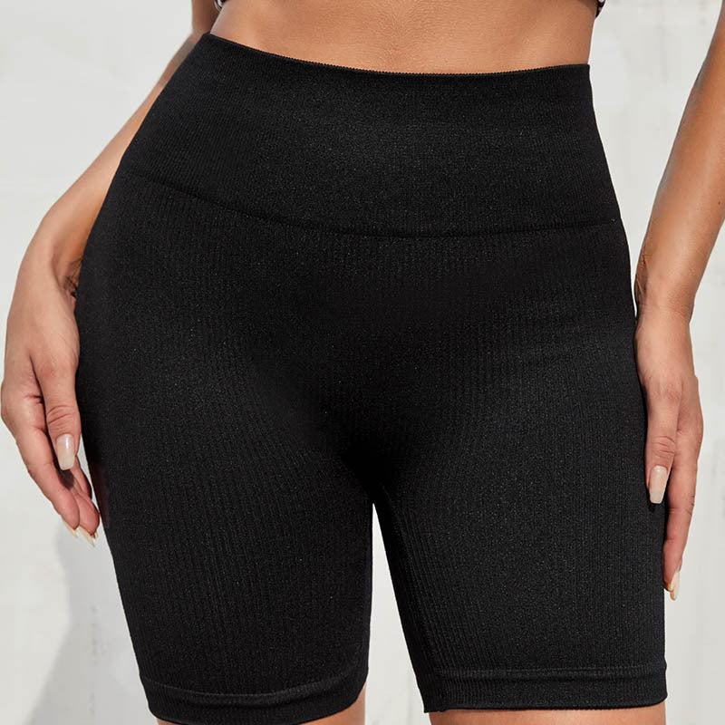 Hot-selling Summer Belly and Buttocks Running Three-point Fitness Pants High-waisted Peach Buttocks Sweatpants Nude Yoga Pants