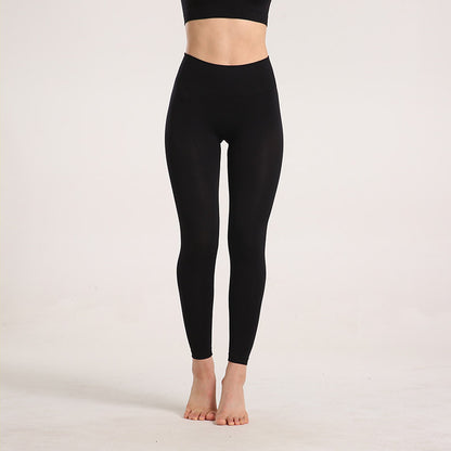 European and American Sexy Seamless Knitted Sports Yoga Outfit Set - Women's Quick-dry Compression High-end Fitness Apparel Set