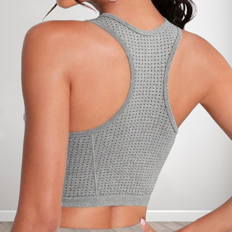 Sports Underwear Fixed Cup Non-removable Vest Type Anti-sagging External Wear Sports Bra Without Steel Ring Small Chest Gathering
