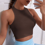 New Spot Yoga Vest Integrated Sports High-intensity Shock-absorbing Underwear Women's Sleeveless Back Fitness Bra Women's