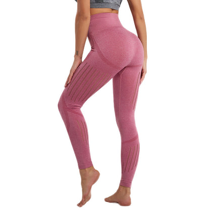 Fitness pants, yoga waist, belly and hip leggings, high-waisted pants, women's body sculpting fitness