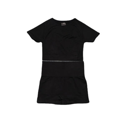 European and American Seamless Knitted Sports Yoga Suit Women's Quick-drying Short-sleeved Shorts Tight Two-piece Set Women's Spot