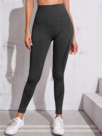 Yoga Pants No Embarrassment Line High Waist Trousers Wear Sports Knitted Yoga Pants B Seam Fitness Pants Women Peach Buttocks