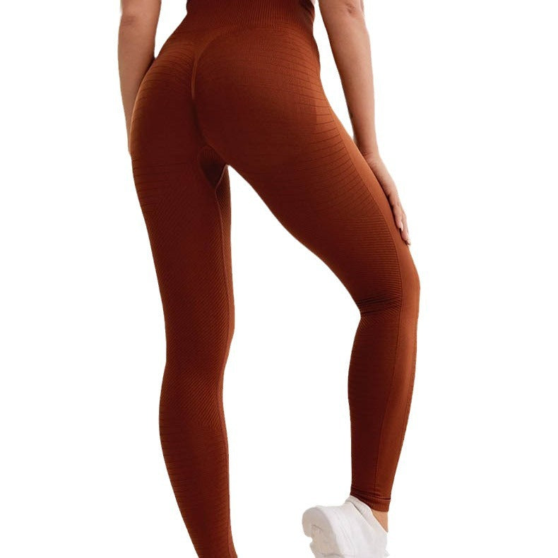 Seamless Yoga Pants, Women's Trousers, Fitness Pants, Women's Peach Buttocks, No Embarrassment, Yoga Pants, No Embarrassment Line, Summer Quick-drying and Breathable