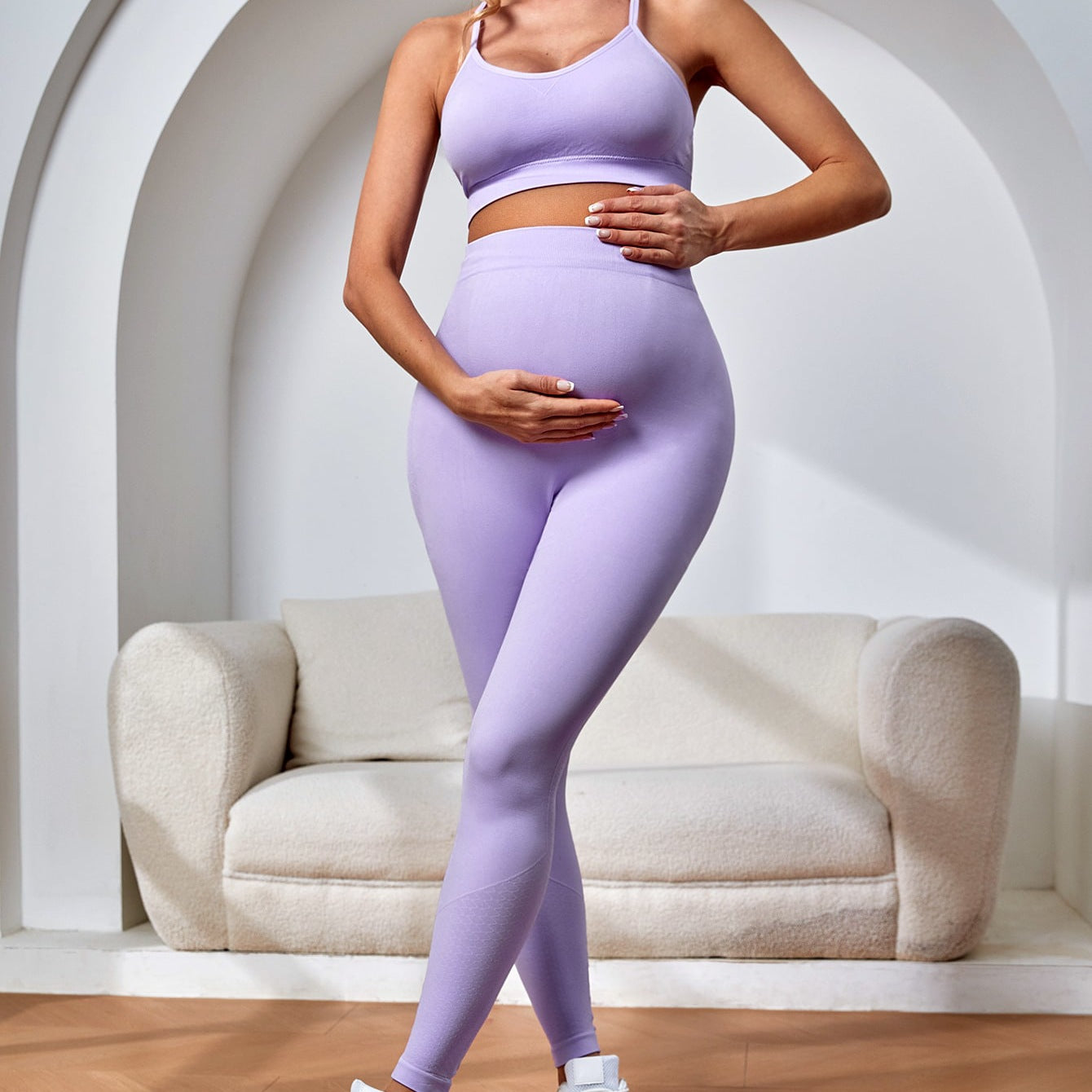 Pregnant Women's Yoga Suit, High-end Summer Support, Pregnant Women's Yoga Suit Pants, Yoga Suit Women's Suit, Summer Style.