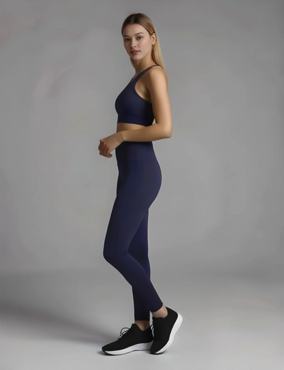 Yoga Suit Cross-border Women's Two-piece Suit, Outer Wear Fitness Suit, High-end Women's Loose Summer Quick Drying