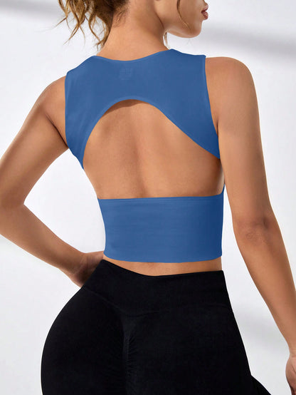 Yoga sports underwear women's shock-proof and anti-sagging high-intensity fitness bra running shock-absorbing integrated yoga vest