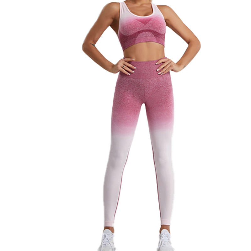 Yoga Suit, High-end European and American Tie-dye Suit, Yoga Suit, Sports Bra for Women, High-strength Shockproof and Anti-sagging.