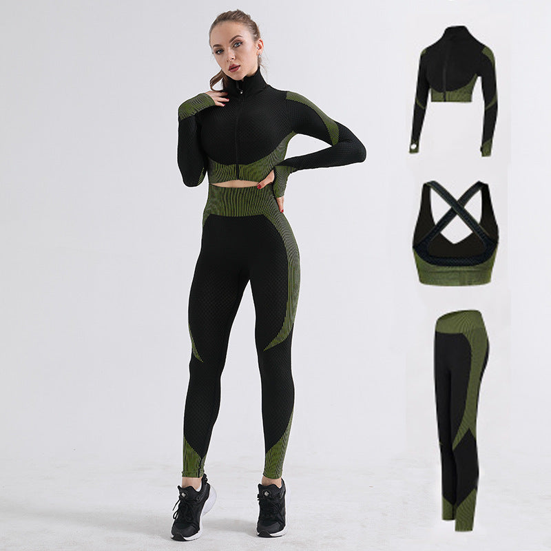 Yoga Suit Summer Suit Slightly Fat Fitness Vest Trousers Fitness Suit Girls Summer Sports Suit