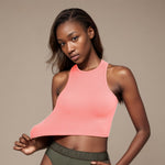 V-neck Shows Chest Beauty Back LONG LINE Lengthened Can Wear Sports Underwear Women's Yoga Clothes Top Sports Small Vest