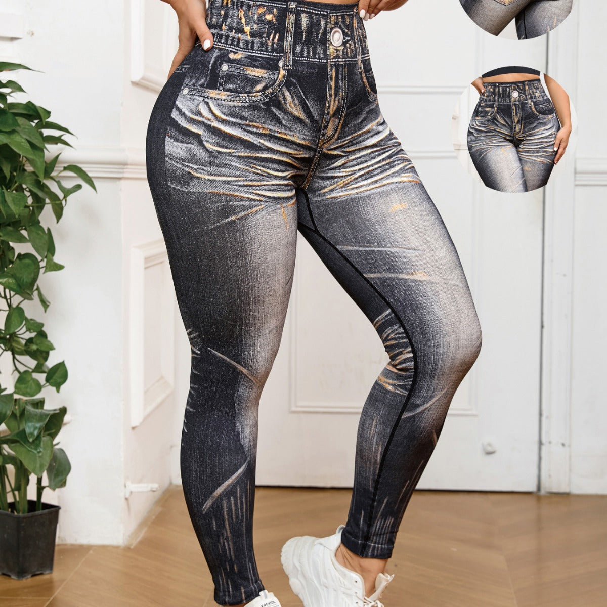 Summer Peach Buttocks Large Size Yoga Pants with Hip Line Tight High Waist Tie-dye Large Size Fitness Pants Quick-drying Outer Wear Women