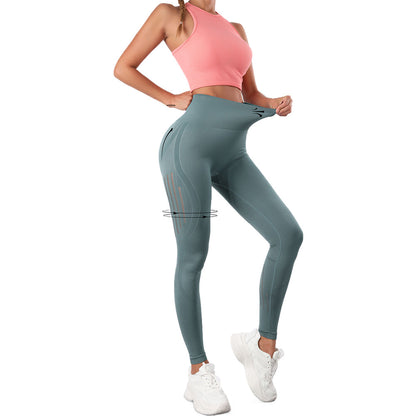 Black Yoga Pants Sports High Quality Shark Pants Dark Pattern Fitness Pants Women's No Embarrassment Line Peach Buttocks Quick Drying
