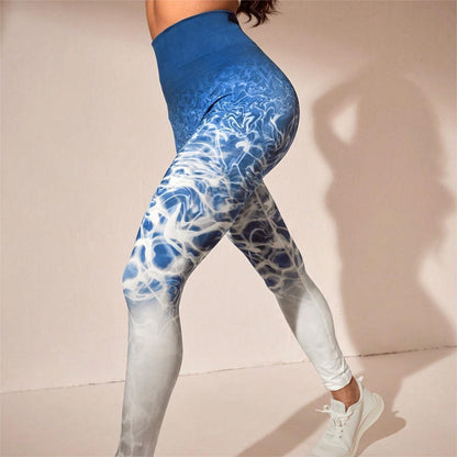 American Sports Style Yoga Pants Nine Points Women's Hip Yoga Pants Women's Yoga Trousers Peach Hip Seamless Fitness Pants