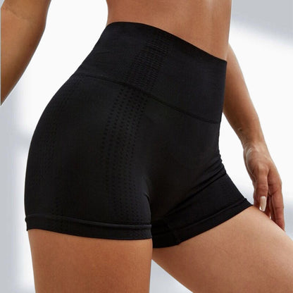 Spot Yoga Shorts Women's Summer Wear Nude Hip-lifting Sports Shorts Tight Elastic Sports Fitness Three-point Pants