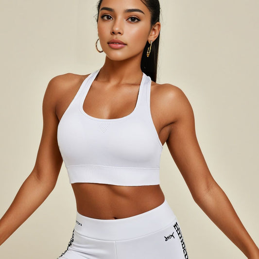 Sports Bra Women's Fitness High-strength Breathable Non-chest Compression Sports Bra Women's Shockproof Anti-sagging Non-wire Movement