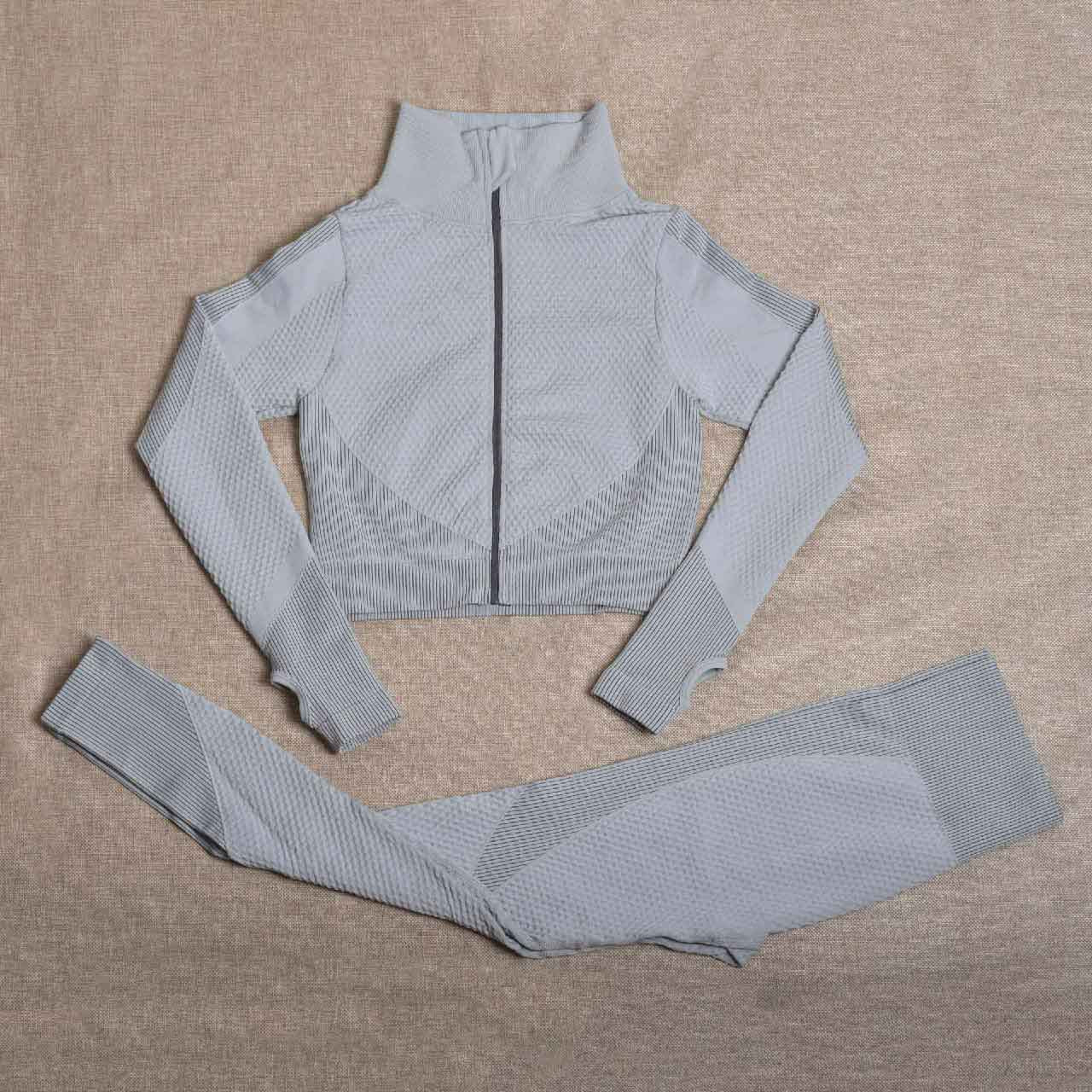 Yoga Suit Summer Popular Three-piece Set Tight Fashion European and American Back Yoga Suit Vest Beautiful Back Sports Suit