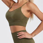 Sexy beautiful back gathering yoga bra styling collection breast strap training running sports underwear summer women