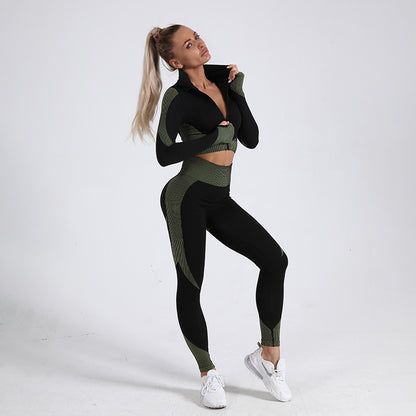 Yoga Suit Summer Suit Slightly Fat Fitness Vest Trousers Fitness Suit Girls Summer Sports Suit