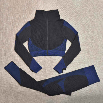 Yoga Suit Summer Popular Three-piece Set Tight Fashion European and American Back Yoga Suit Vest Beautiful Back Sports Suit