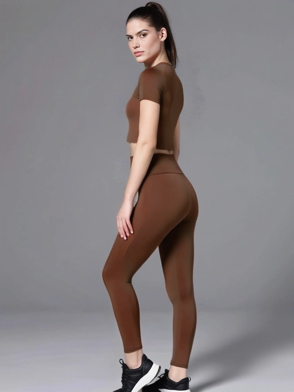 Popular Yoga Clothes Set Wholesale Seamless Tie-dye Yoga Clothes Set Lulu Same Fitness Running Short Sleeves