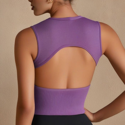 Sports Style Yoga Clothes, Fitness Vest, Women's Shock-proof Cover Breasts, European and American Sports Underwear, High-intensity Chest-free Ventilation