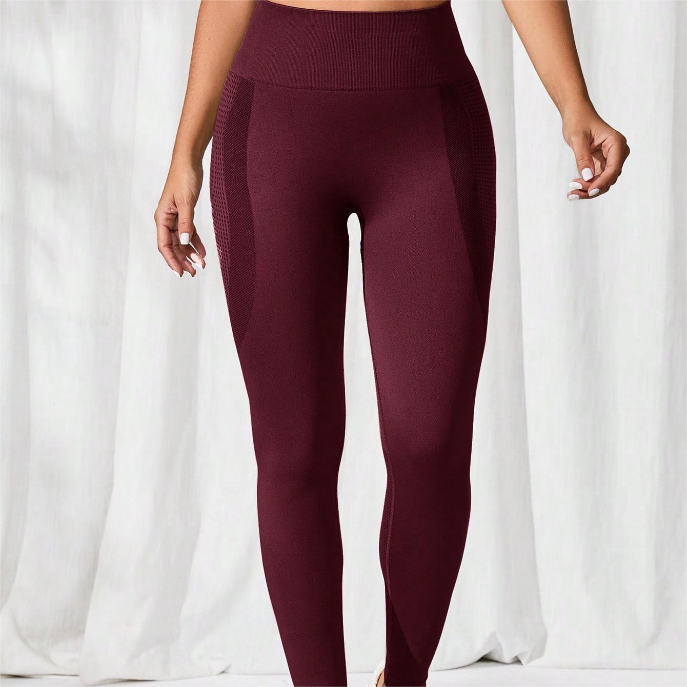 Sports Seamless Yoga Pants Belly Shaping Hip Lifting Peach Fitness Pants Hip Lifting Fitness Pants Women's Fitness Pants