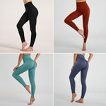 Customized Cross-border Sexy Peach Buttocks High Waist Quick-drying Pants for Women, Seamless Knitted Belly Yoga Yoga Fitness Pants for Women