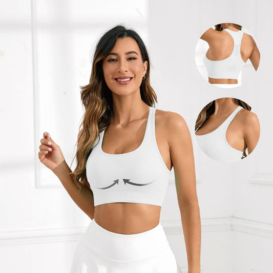 Sports Vest, Women's Fitness, Shockproof, Fixed Cup, Non-Running Cup, Yoga Underwear, Women's Vest, Integrated Backless Yoga Wear