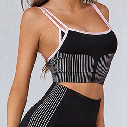 Sports Vest Women's Sports Fitness Running Shock-proof Yoga Special Bra High-strength Vest Gathering Anti-sagging