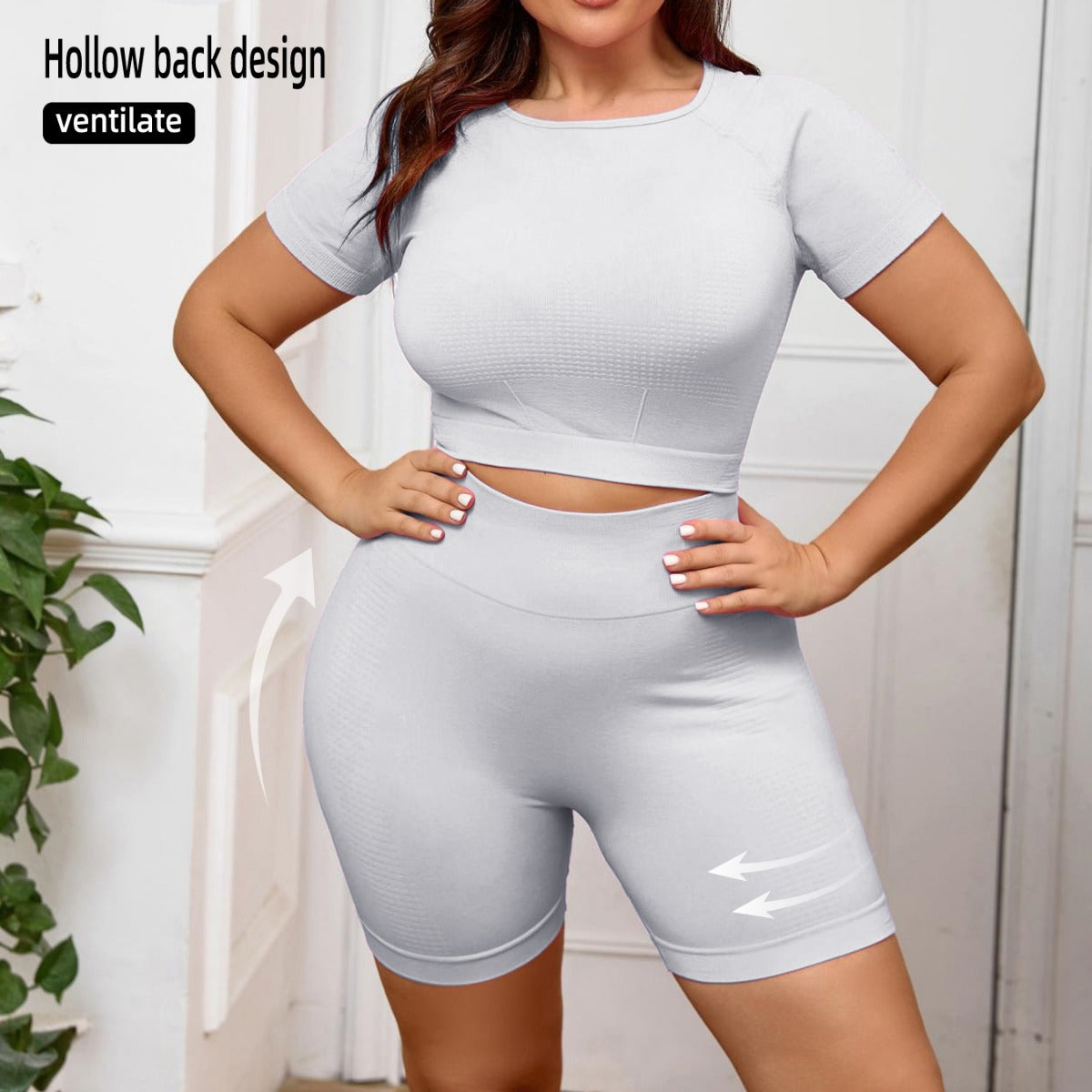 Large Size Yoga Suit Women's Quick-drying Summer High-strength Tight Suit Large Size Fitness Suit Women's Fat 100kg