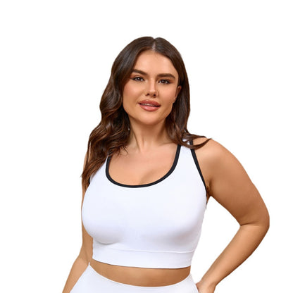 Large Size Fitness Underwear Women's High-intensity Beauty Back Fitness Bra Seamless Thin Sports Beauty Back Sling Fixed Cup Women