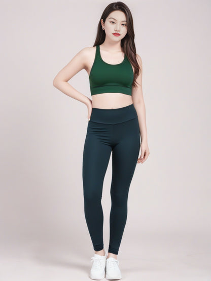 Sports Yoga Clothes Underwear Women's Fixed Chest Pad High Elastic Nude Yoga Bra Beautiful Back Shock Absorption Gathering Fitness Vest